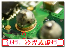 包焊、冷焊或虛焊